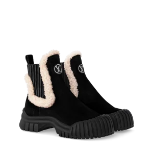 RUBY 毛绒及踝靴黑色