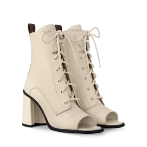 BERLIN 露趾及踝靴ECRU