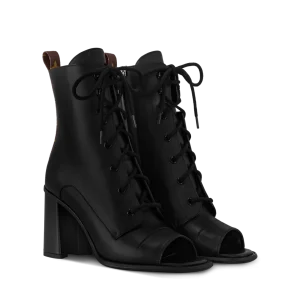 BERLIN 露趾及踝靴NOIR