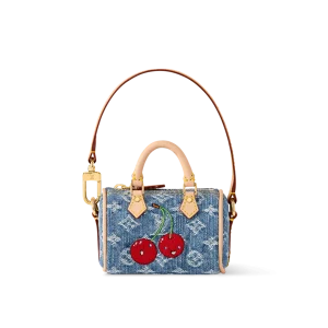 LV x TM MICRO SPEEDY DENIM CERISE 包饰