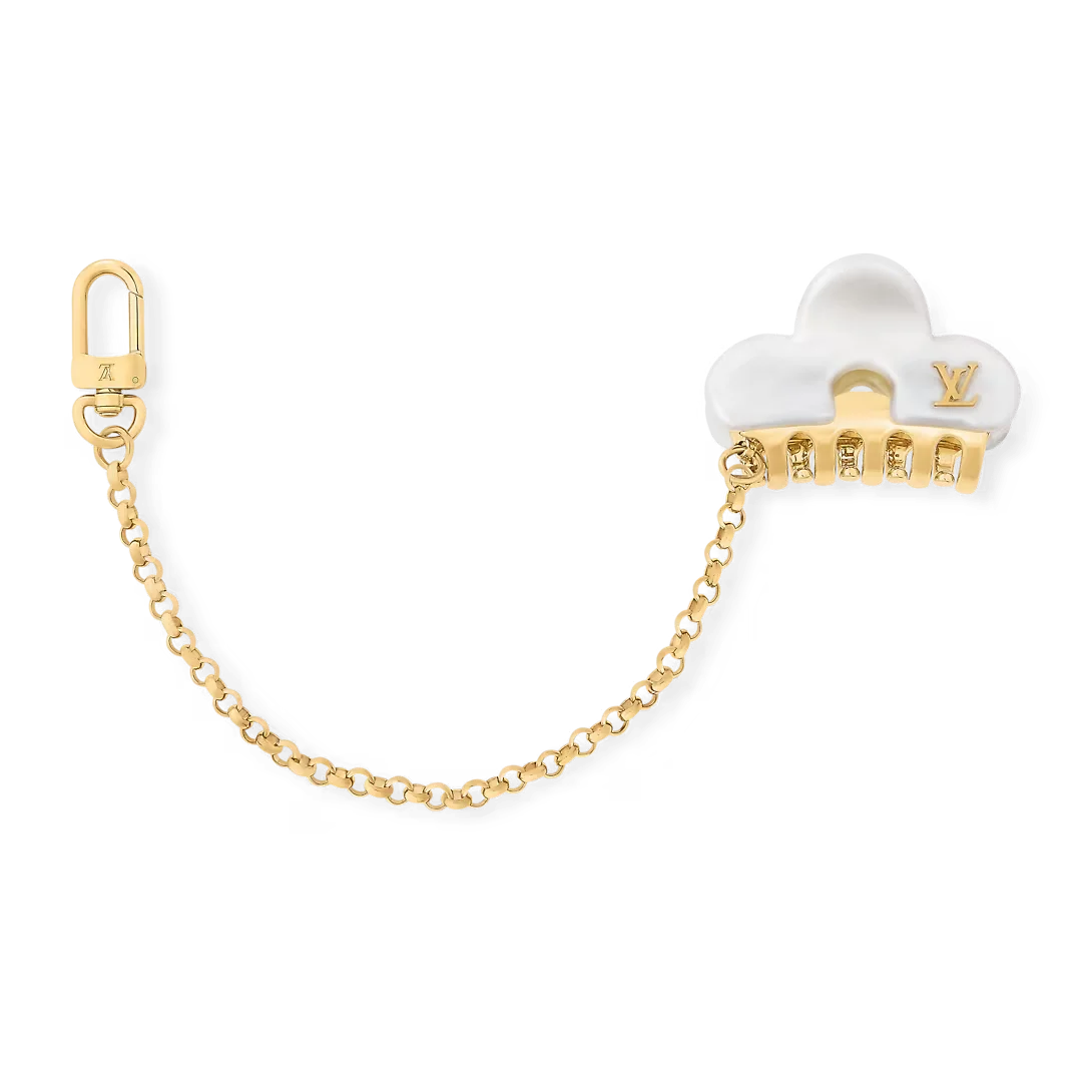 LV HAIR CLIP 包饰浅粉色