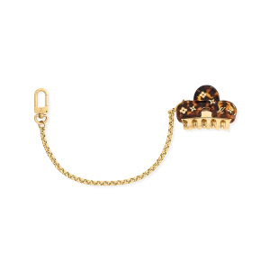 LV HAIR CLIP 包饰栗色
