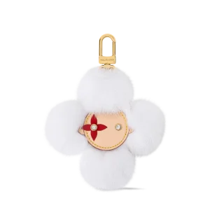 VIVIENNE FUR 钥匙扣白色