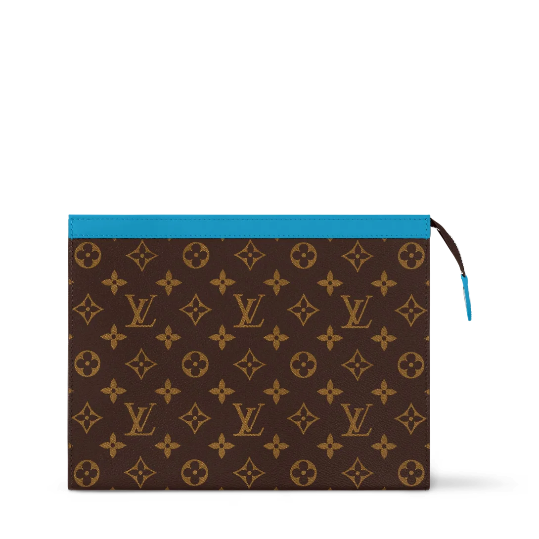 POCHETTE VOYAGE 中号手拿包蓝色