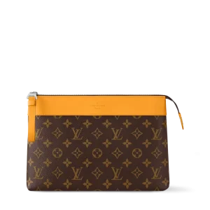 POCHETTE VOYAGE SOUPLE 手拿包黄色