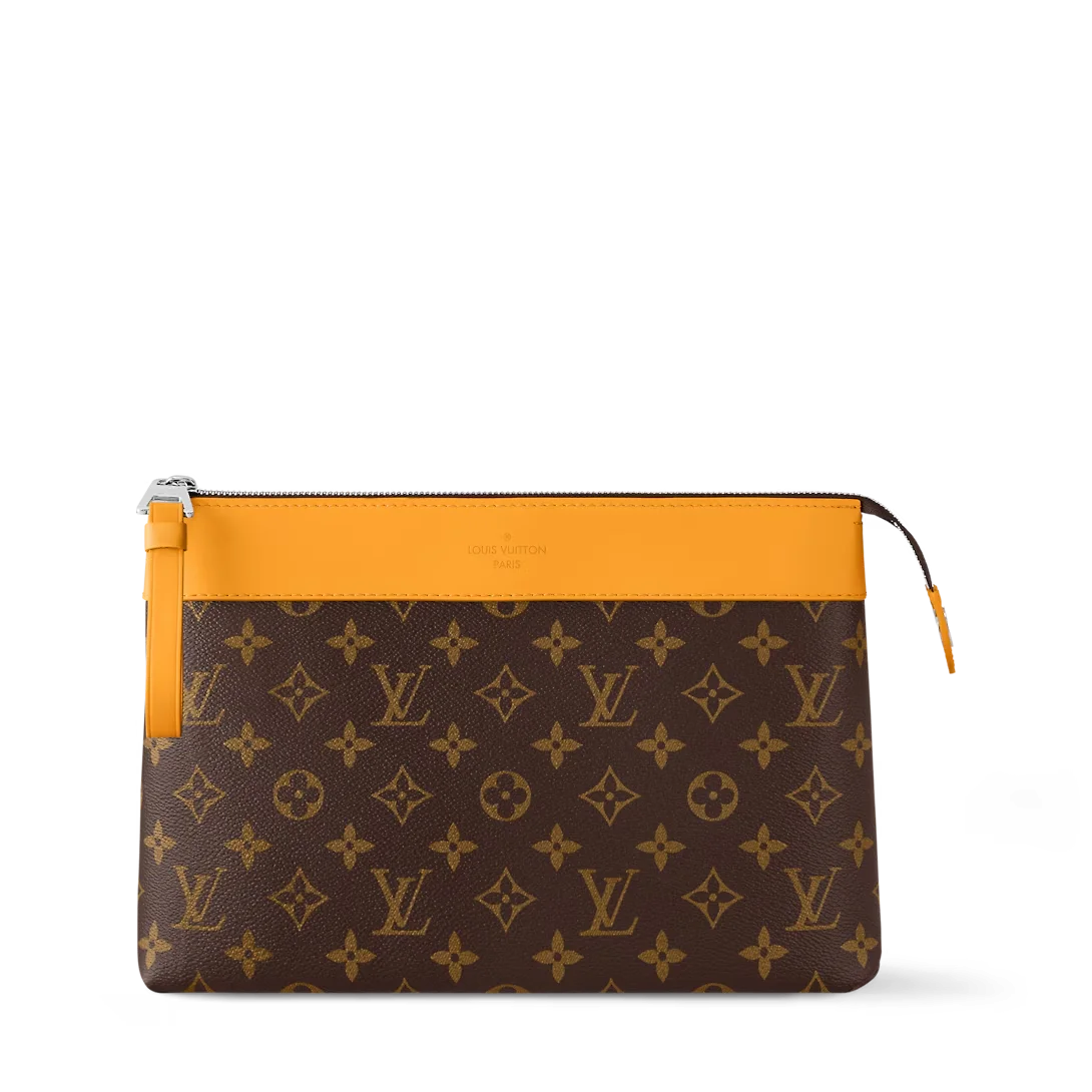 POCHETTE VOYAGE SOUPLE 手拿包黄色