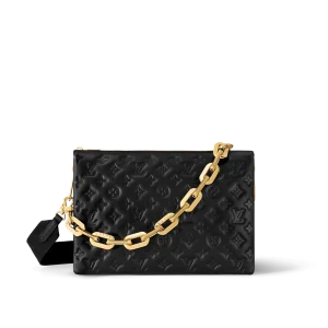 COUSSIN 中号手袋黑色