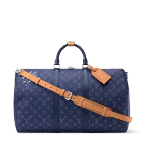 KEEPALL BANDOULIÈRE 50 旅行袋蓝色
