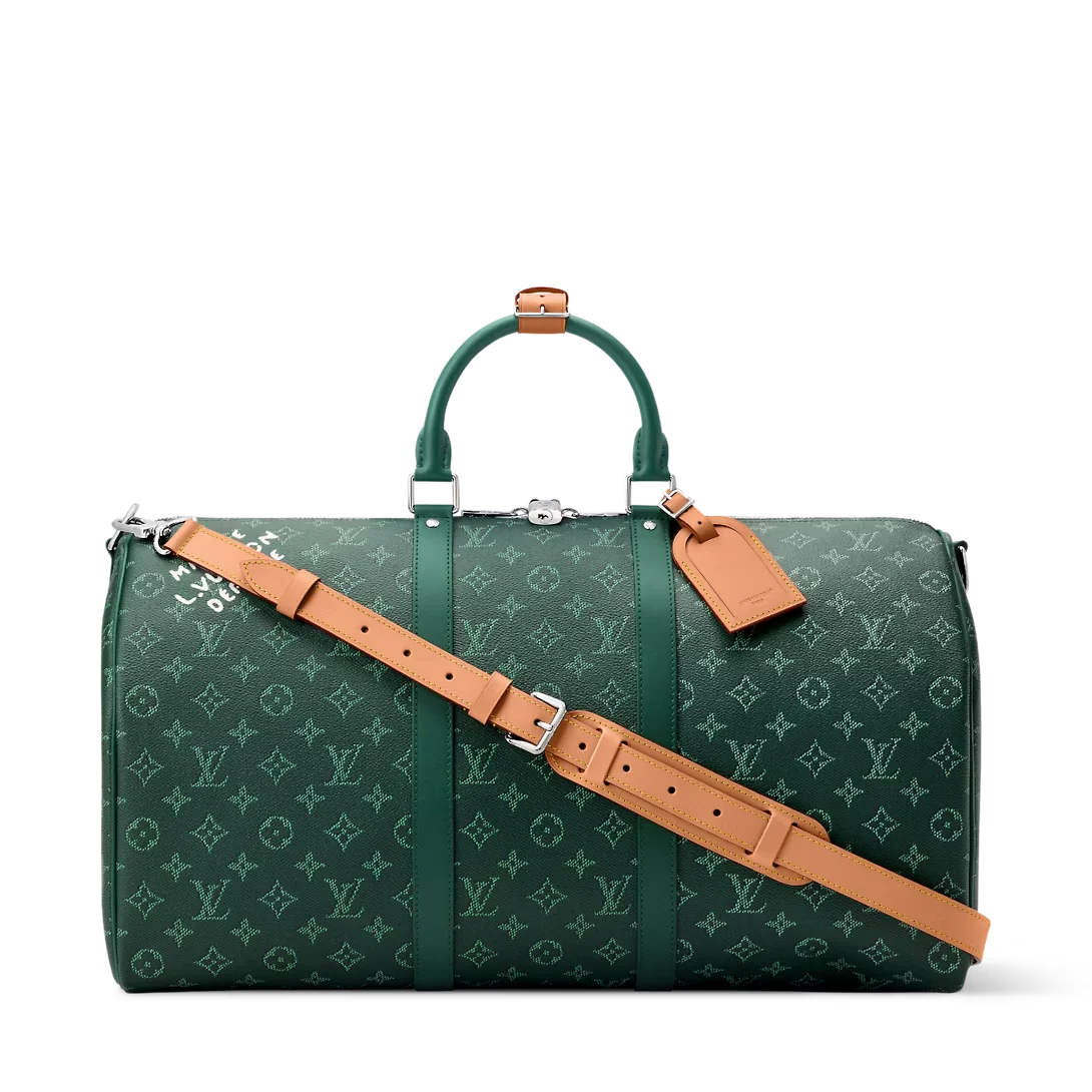 KEEPALL BANDOULIÈRE 50 旅行袋绿色