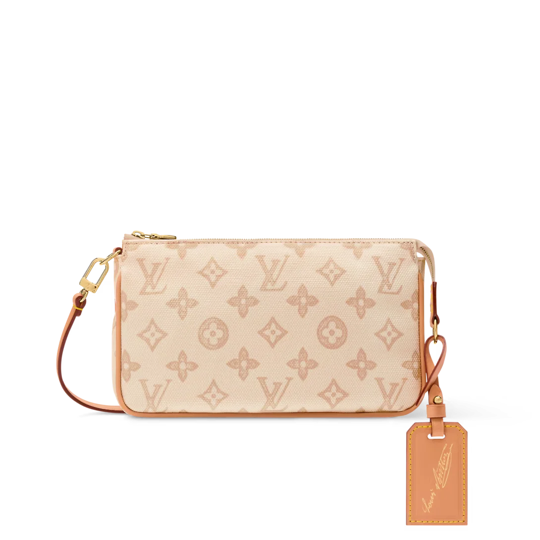 POCHETTE ACCESSOIRES 手袋米色