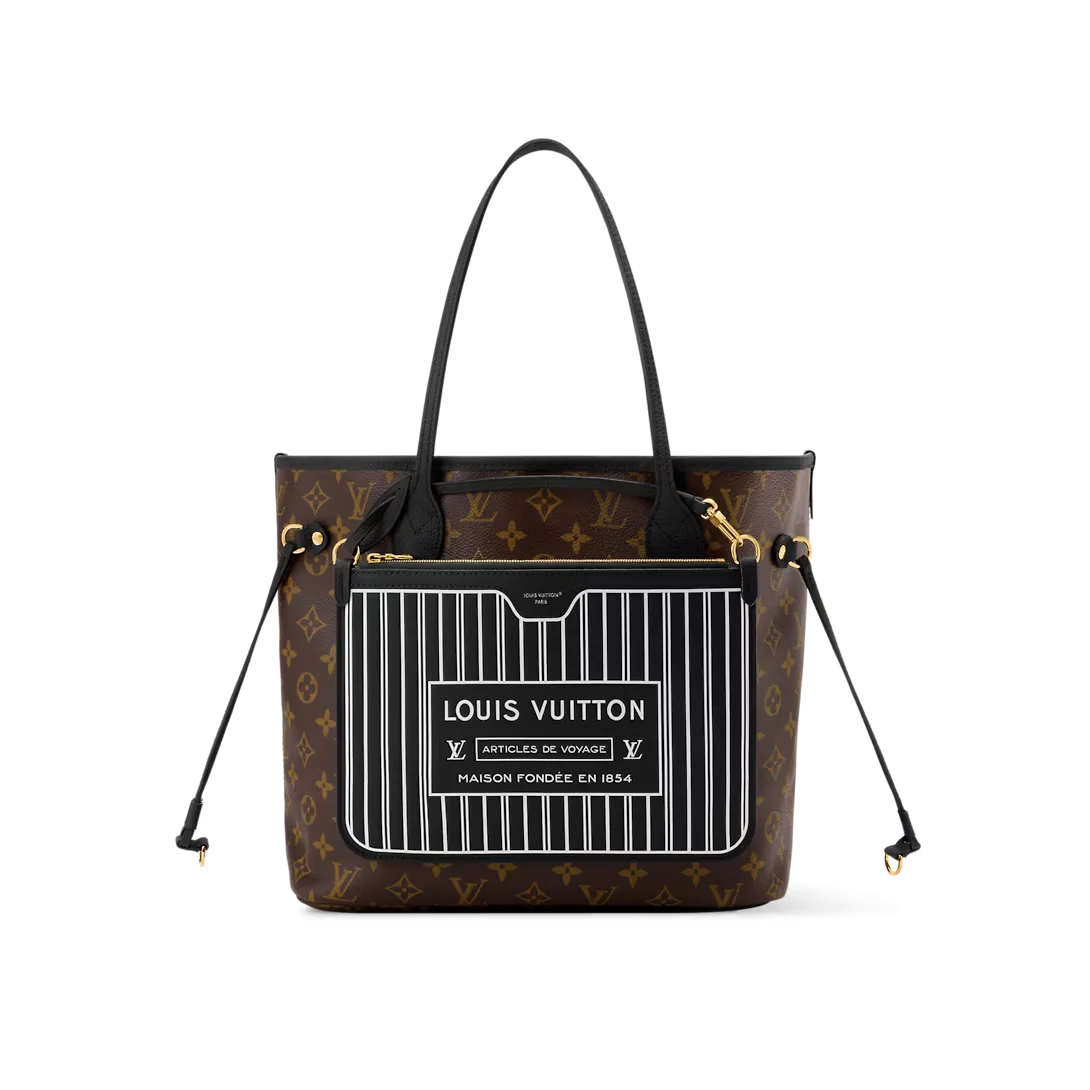 NEVERFULL INSIDE OUT 中号手袋黑色