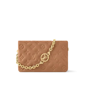 POCHETTE COUSSIN 手袋浅粉色