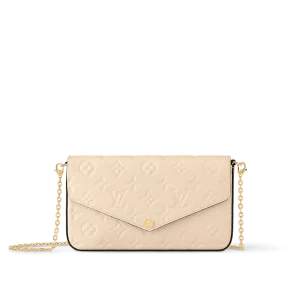 POCHETTE FÉLICIE 链条包米色